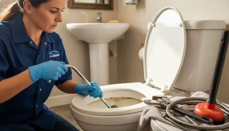Expert Plumbing Pro - clogged-toilet-repair
